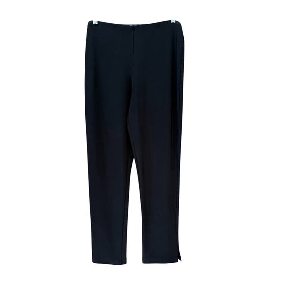 Sympli Pants - Sympli Black Side Notch Hem Ankle Jersey Pants Size 6 Capsule wardrobe‎ Travel